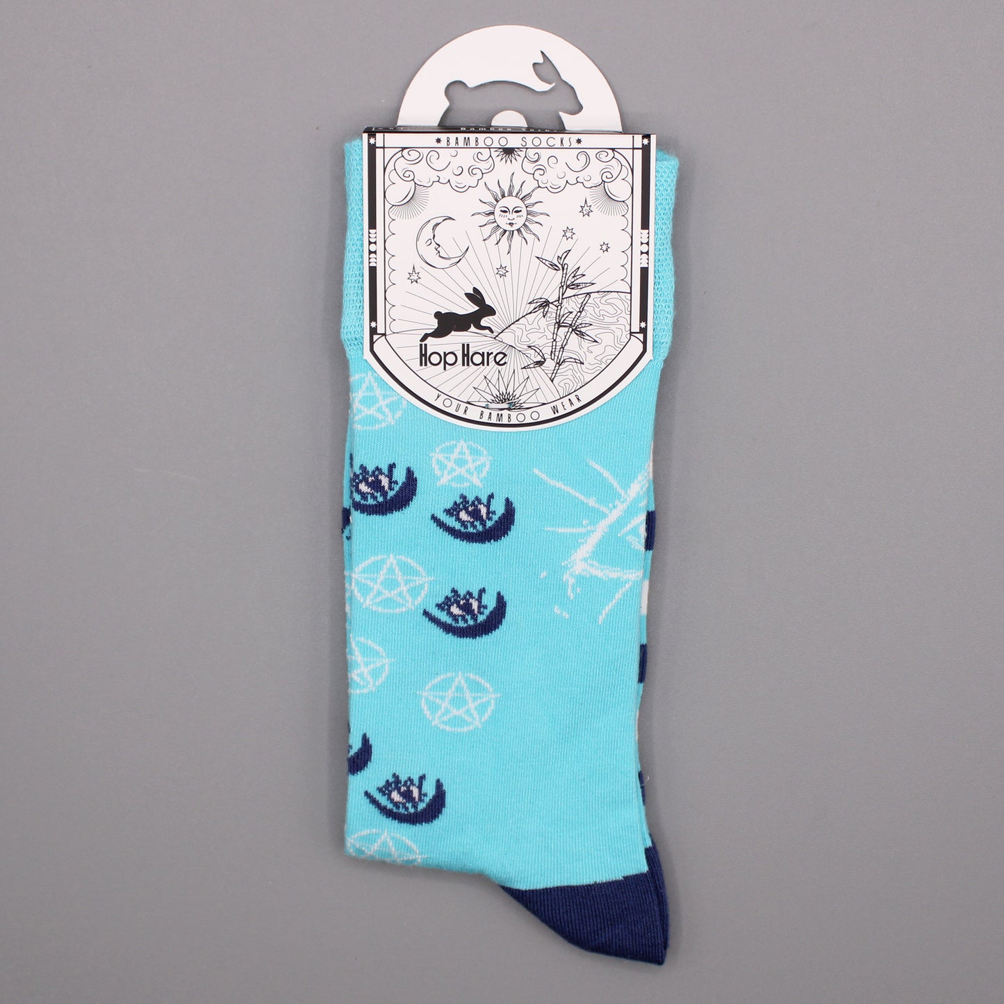 Hop Hare Bamboo Socks - Pentagram and Evil Eye