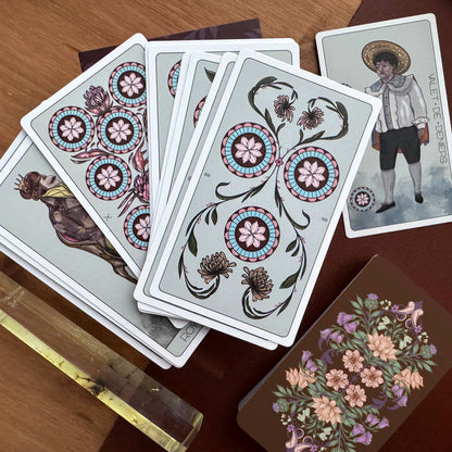 Metanoia Marseille Tarot 3rd Edition by Kerri Snook featuring vibrant botanical Marseille tarot artwork