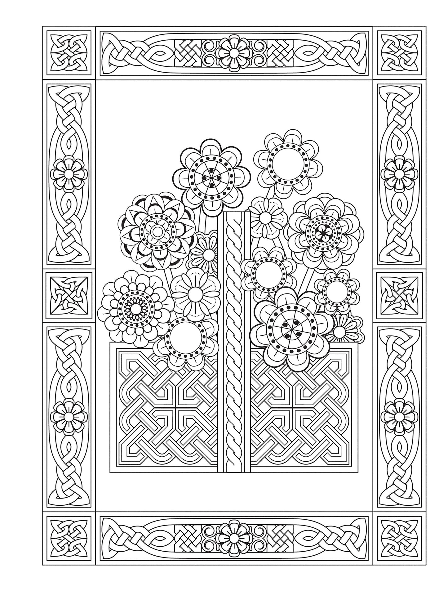 CELTIC GARDENS COLORING BOOK