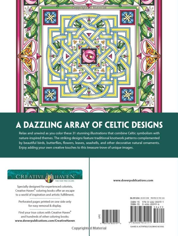 CELTIC NATURE DESIGNS COLORING BOOK