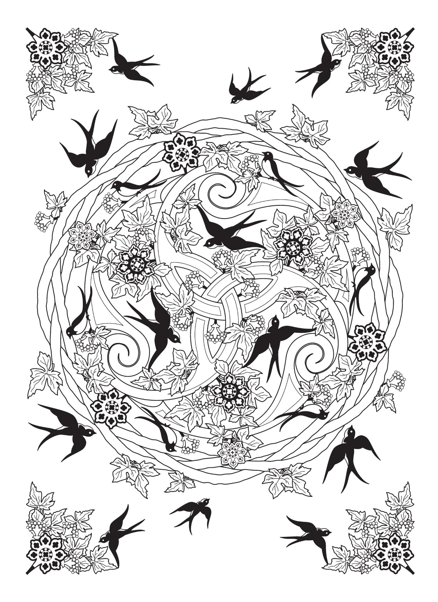 CELTIC NATURE DESIGNS COLORING BOOK