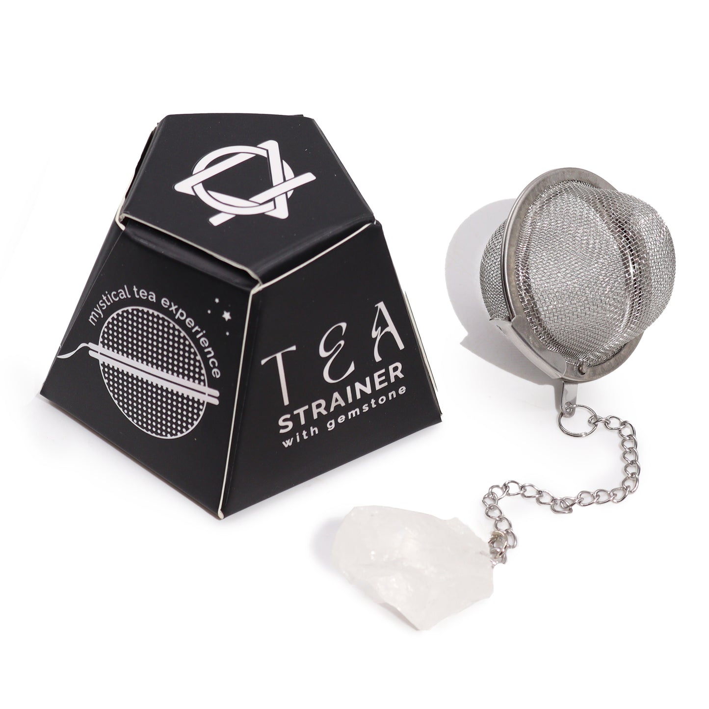 Raw Crystal Gemstone Tea Strainer