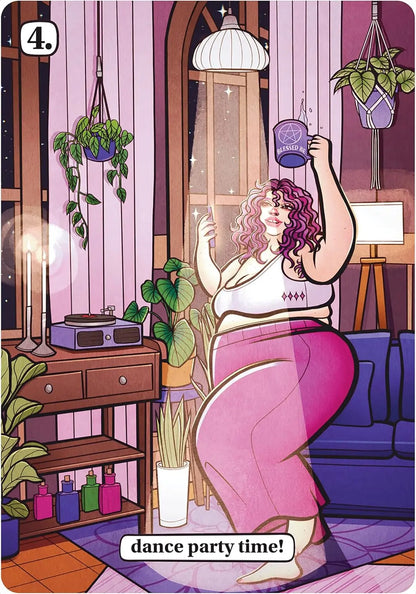 Chubby Witch's Night In: A 44-Card Oracle Deck and Guidebook - Oneness emporium
