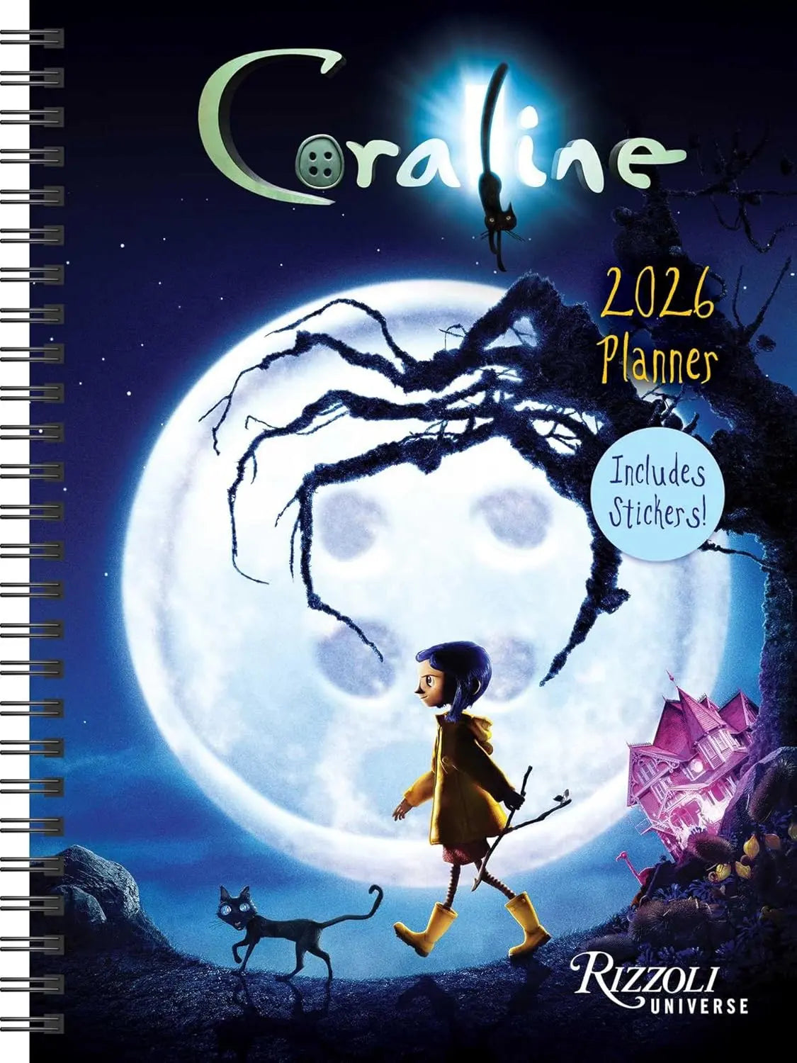 Coraline 2026 Planner Calendar (Includes Stickers) - Oneness emporium