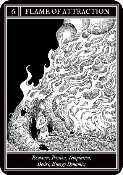 Coven Oracle deck by Fiona Horne with illustrated witchcraft themed oracle cards and guidebook.