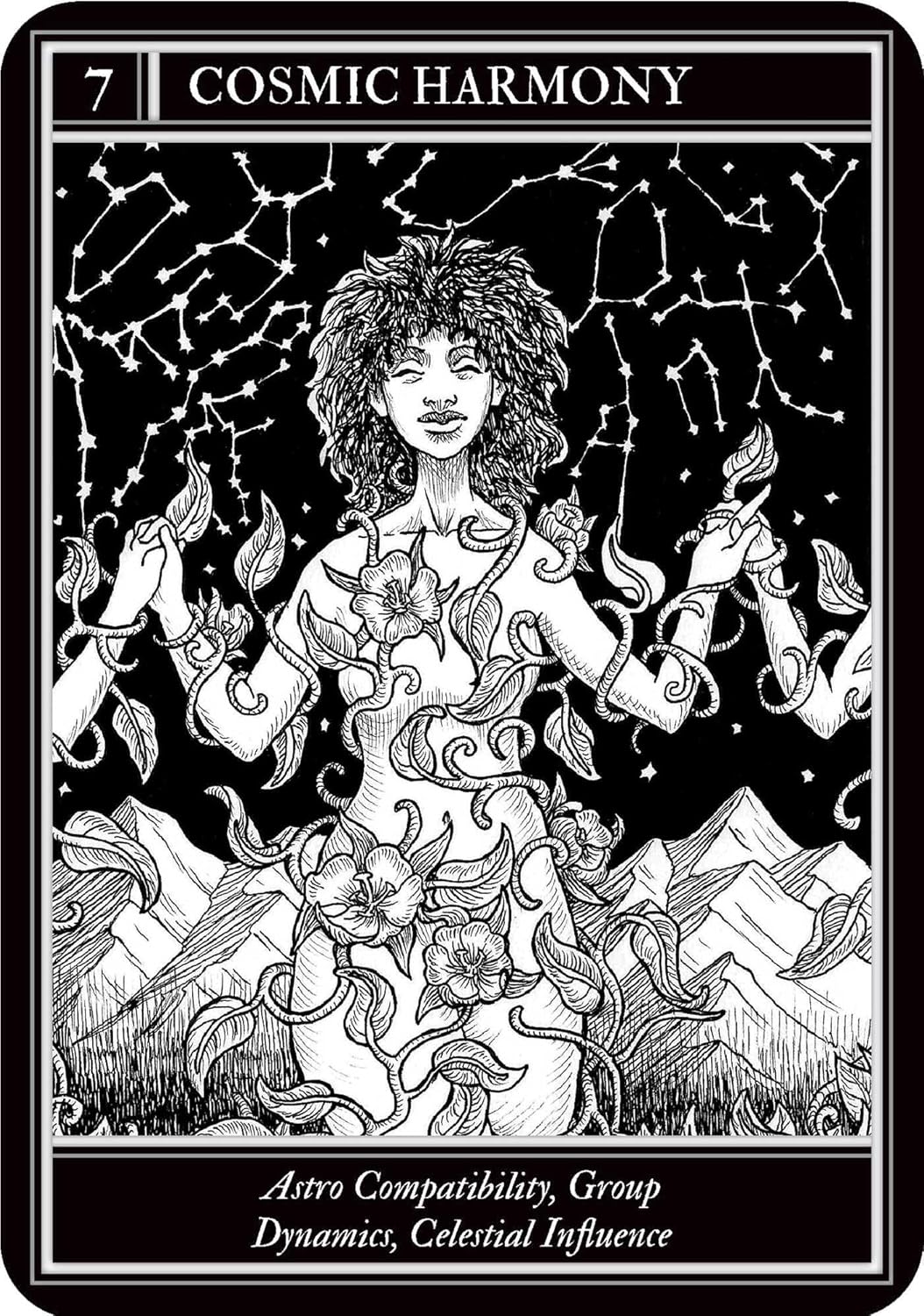 Coven Oracle deck by Fiona Horne with illustrated witchcraft themed oracle cards and guidebook.