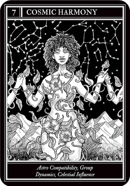 Coven Oracle deck by Fiona Horne with illustrated witchcraft themed oracle cards and guidebook.