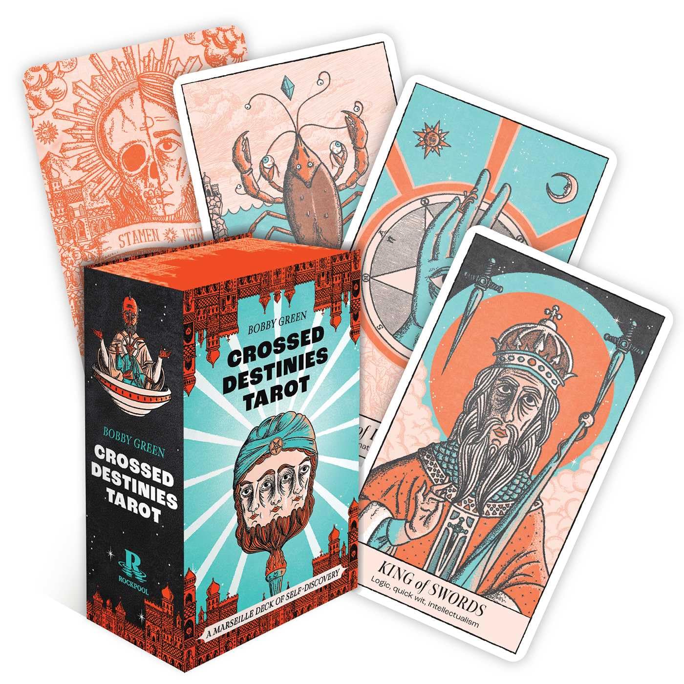 Crossed Destinies Tarot Deck & Guidebook Modern marseille by rockpool. Available at Oneness Emporium