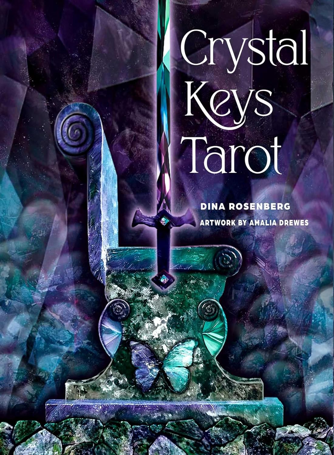 Crystal Keys tarot Dina Roseburg and Amalia Drewes. Published by Weiser books, Available at Oneness Emporium