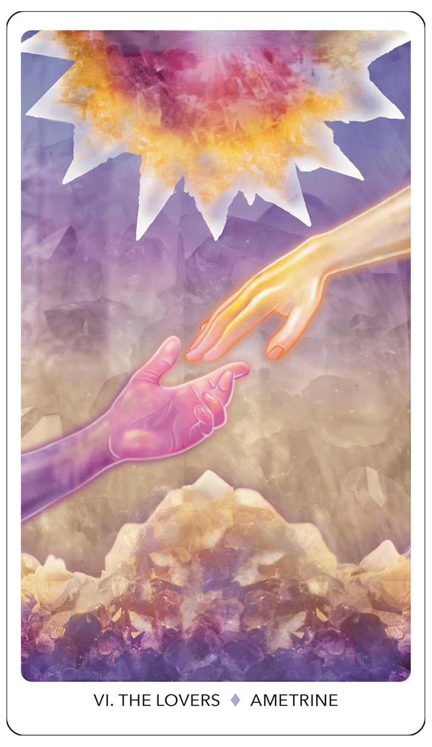 Crystal Keys tarot Dina Roseburg and Amalia Drewes. Published by Weiser books, Available at Oneness Emporium