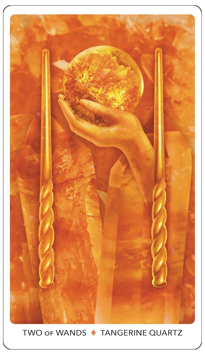 Crystal Keys tarot Dina Roseburg and Amalia Drewes. Published by Weiser books, Available at Oneness Emporium