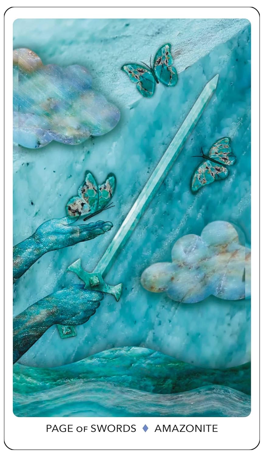 Crystal Keys tarot Dina Roseburg and Amalia Drewes. Published by Weiser books, Available at Oneness Emporium