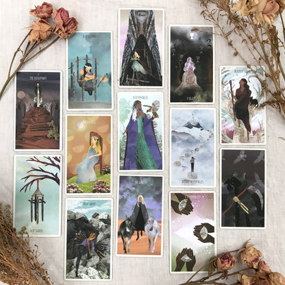 Star Seeker Tarot deck with whimsical artwork and intuitive tarot symbolism