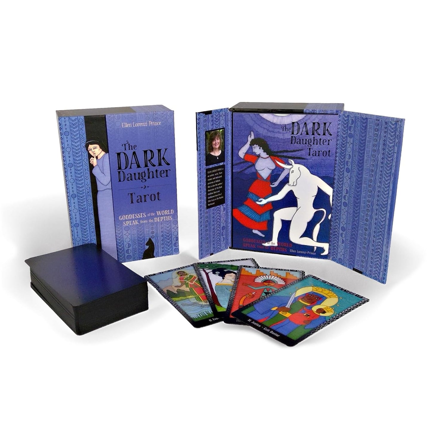 Shop The Dark Daughter Tarot by Ellen Lorenzi-Prince. A powerful goddess-based tarot deck for shadow work and transformation. UK stock available.