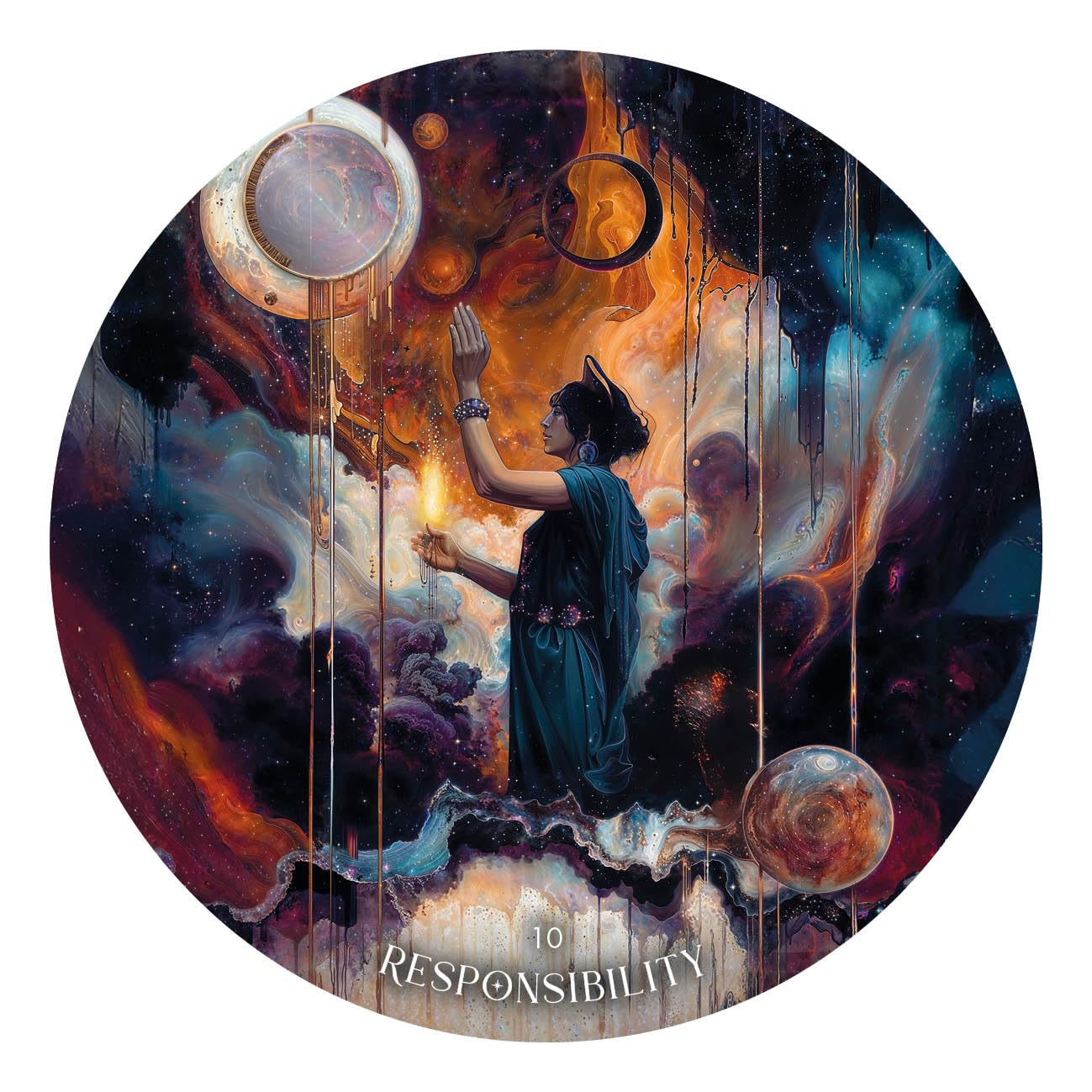 Dark moon oracle deck by Yasmin Boland, creator of the Moonology series . Available at Oneness Emporium 