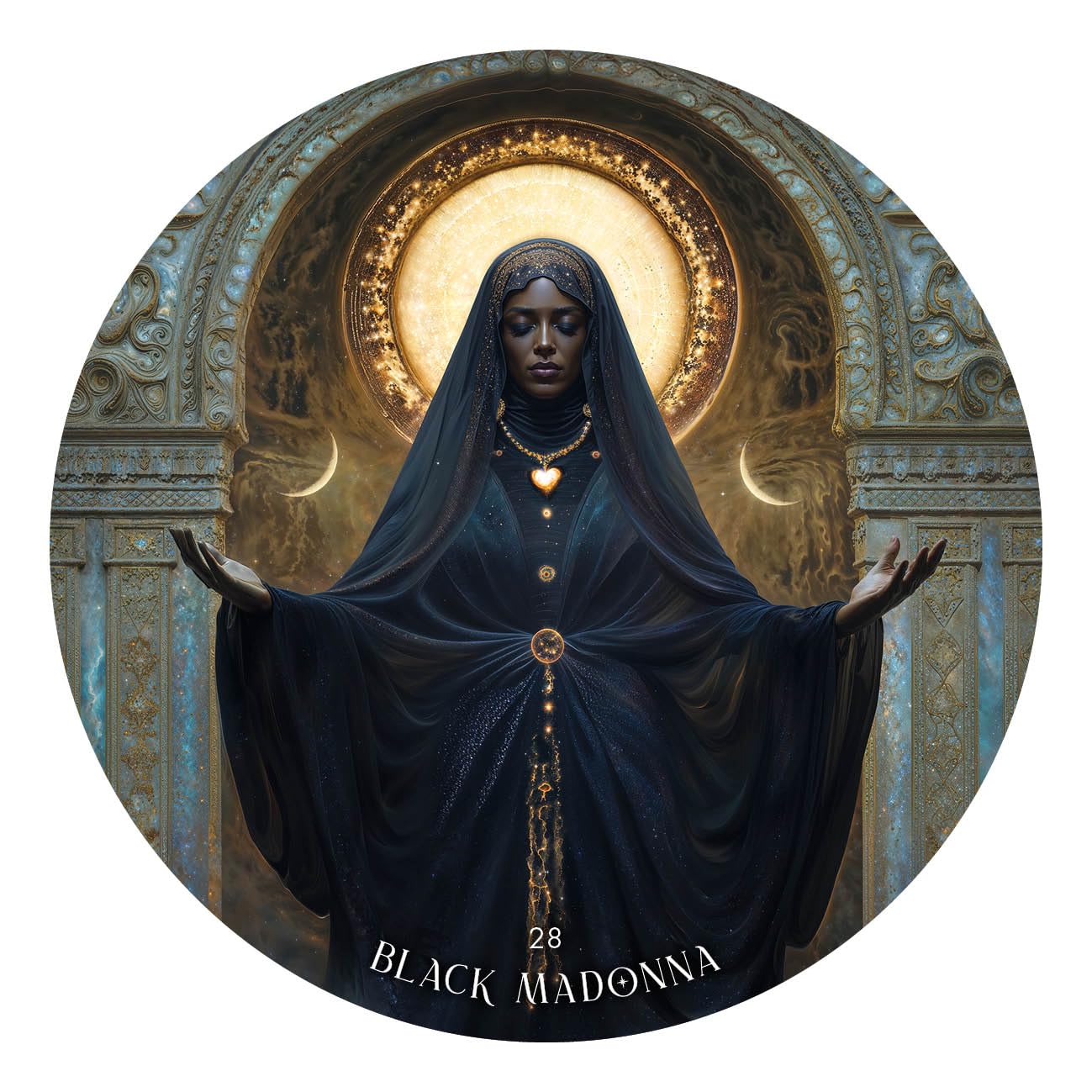 Dark moon oracle deck by Yasmin Boland, creator of the Moonology series . Available at Oneness Emporium 