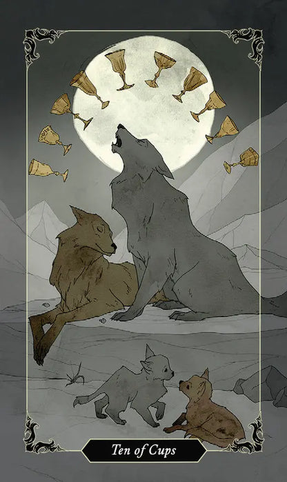 Dark Wood Tarot deck featuring forest-themed shadow work tarot cards