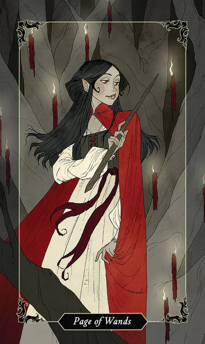 Dark Wood Tarot deck featuring forest-themed shadow work tarot cards