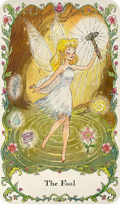 Disney fairies tarot deck and guidebook by Titan books . Available at Oneness Emporium 