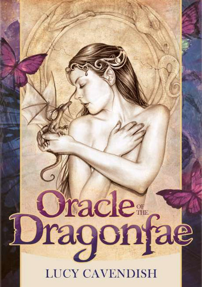 Oracle of the Dragonfae redesigned edition oracle deck with fantasy dragon and fae themed cards.