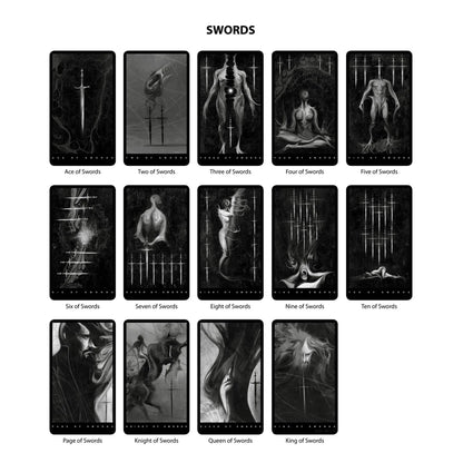 The Black Tarot Modern Tarot Cards Deck - Oneness emporium