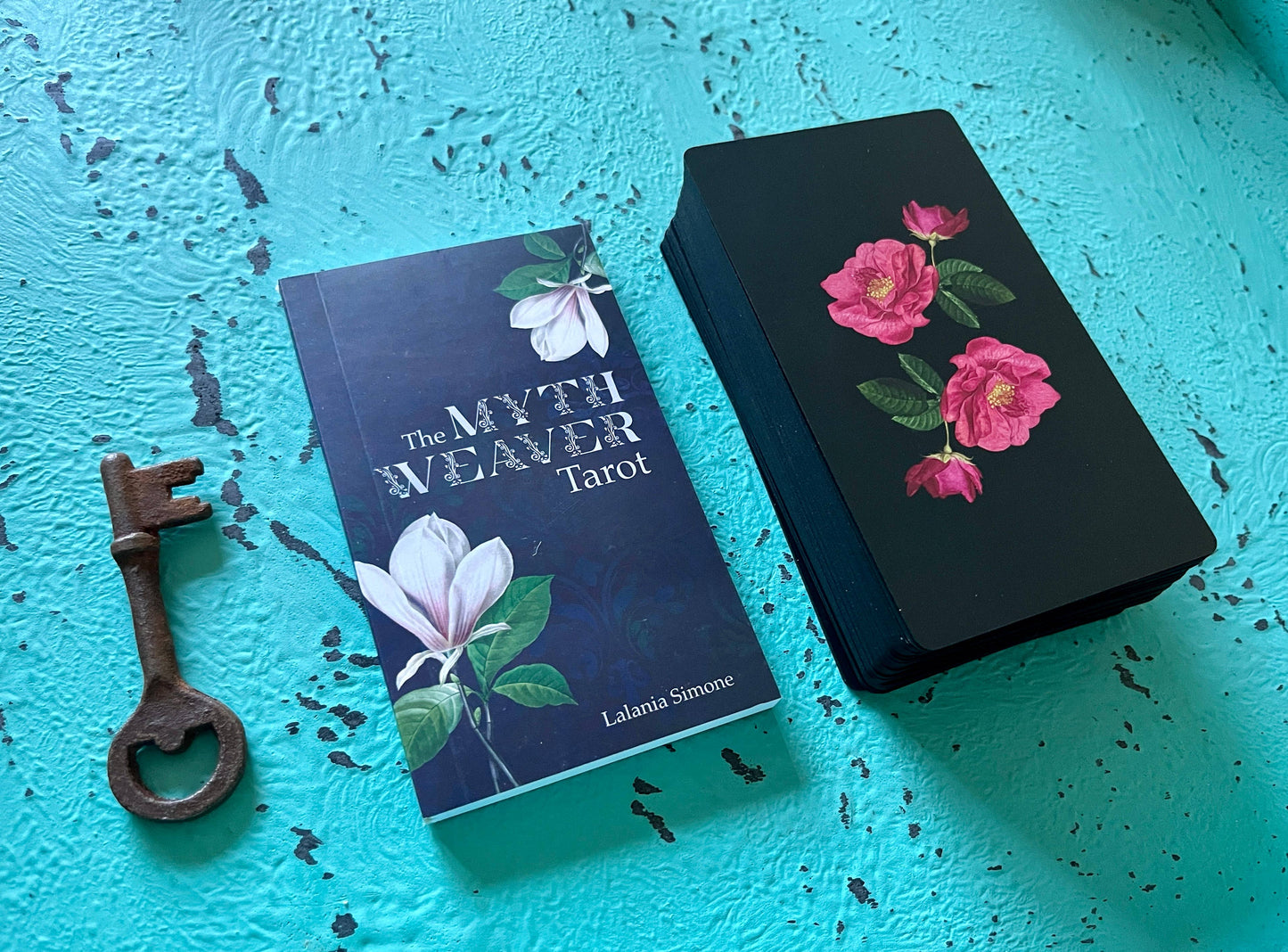 Myth Weaver Tarot Keywords Edition indie tarot deck with mythology artwork and keyword meanings