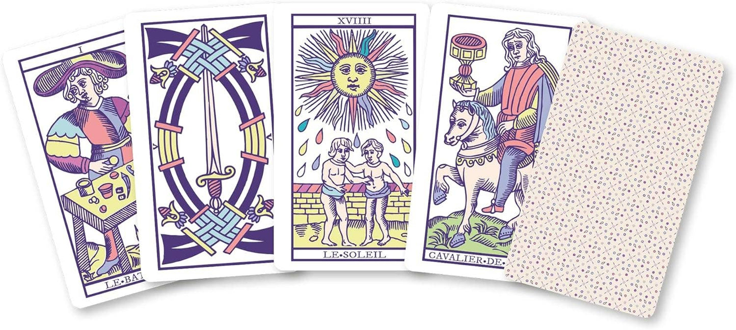 Mini Tarot de Marseille Pastel & Oracle Belline Gift Set