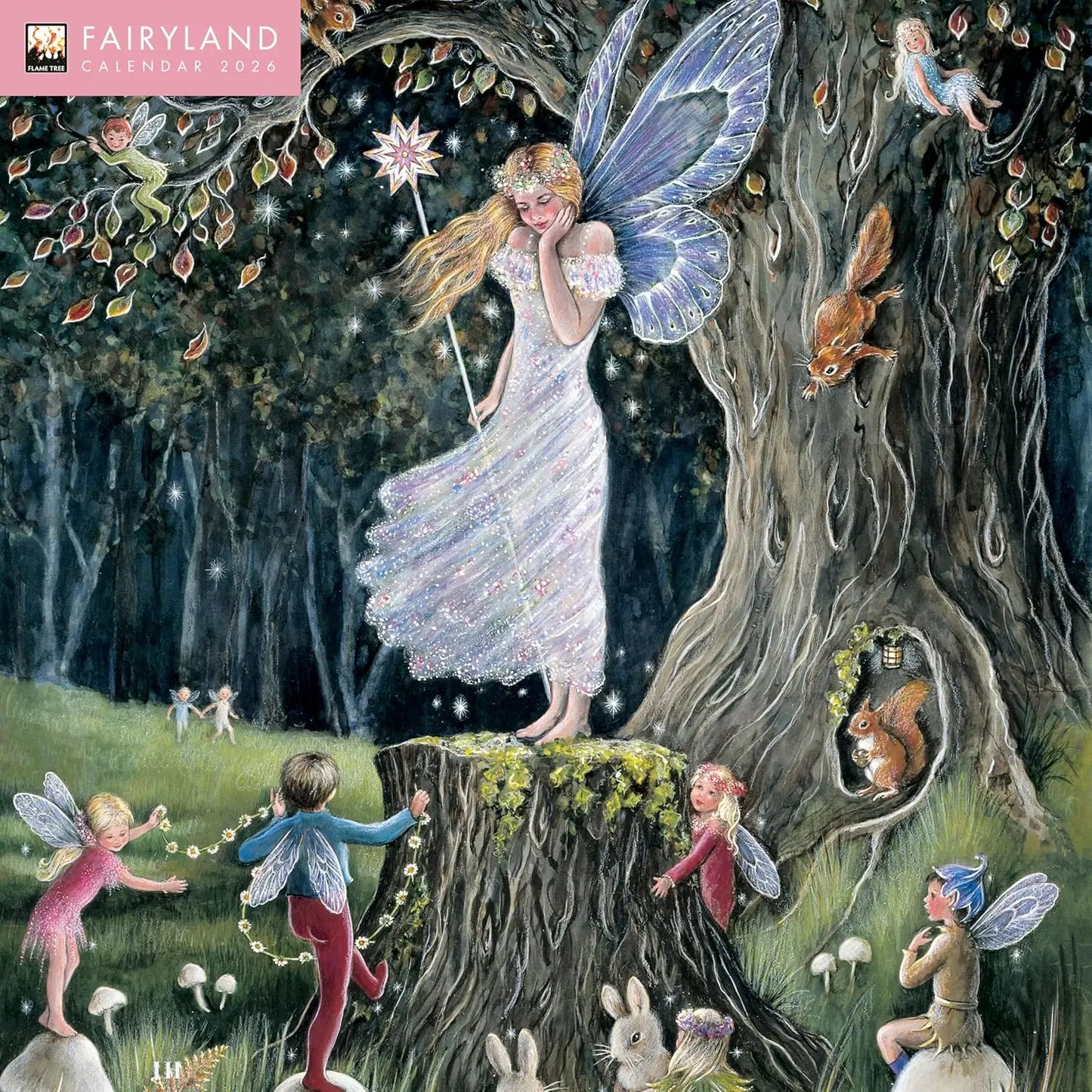 Fairyland by Jean & Ron Henry Wall Calendar 2026 (Art Calendar): Original Flame Tree Publishing-Kalender [Kalender] - Oneness emporium