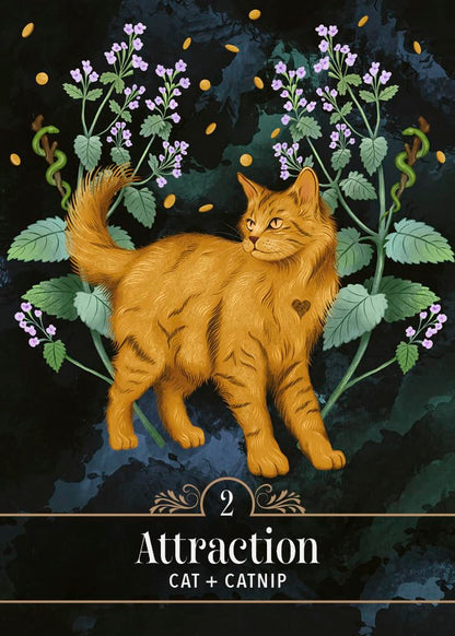 Familiar Magic Pocket Oracle deck with animal and plant familiar symbolism UK