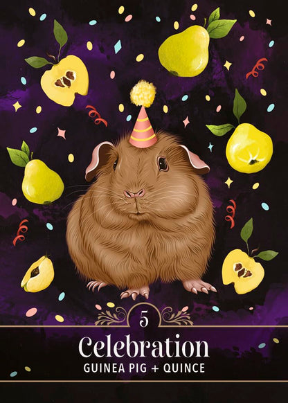 Familiar Magic Pocket Oracle deck with animal and plant familiar symbolism UK