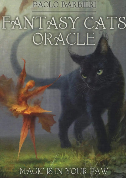 Fantasy Cats Oracle: Magic is in Your Paw - 24 full colour cards & instructions - Oneness emporium