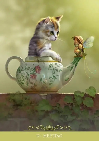 Fantasy Cats Oracle: Magic is in Your Paw - 24 full colour cards & instructions - Oneness emporium