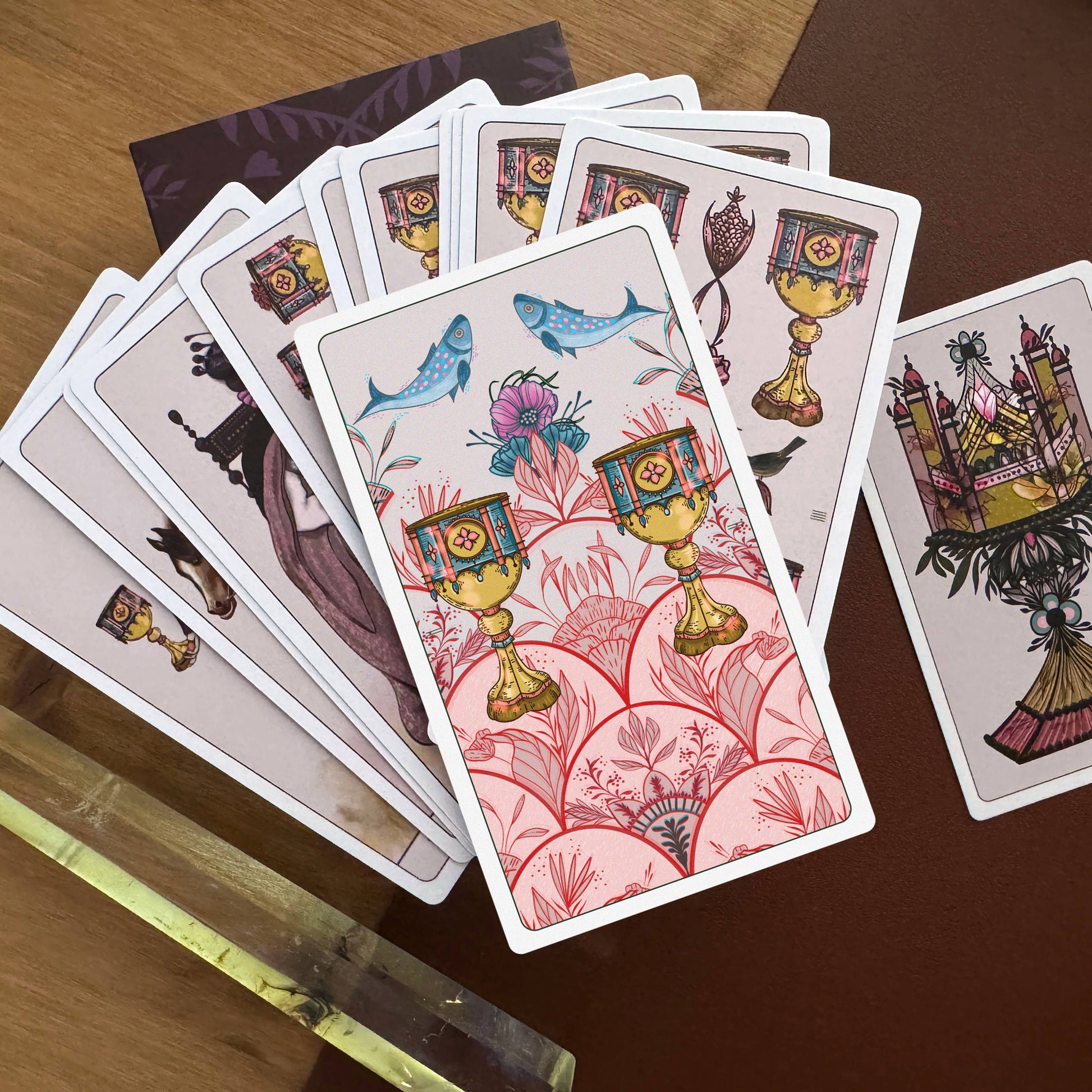 Metanoia Marseille Tarot 3rd Edition by Kerri Snook featuring vibrant botanical Marseille tarot artwork