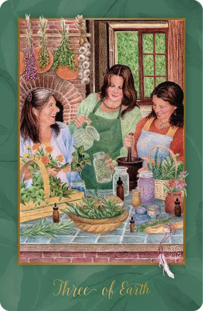 Gaian Tarot 2nd Edition by Joanna Powell Colbert featuring earth-centred artwork, nature symbolism and a full-colour guidebook.