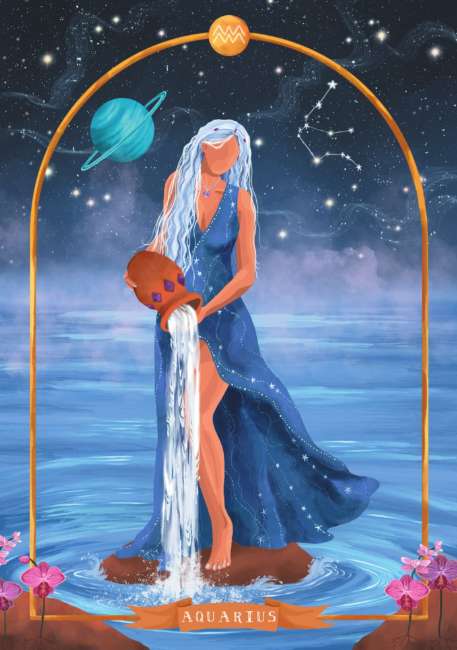 Goddess Astrology Oracle Cards deck by Tarn Ellis featuring astrology and divine feminine symbolism
