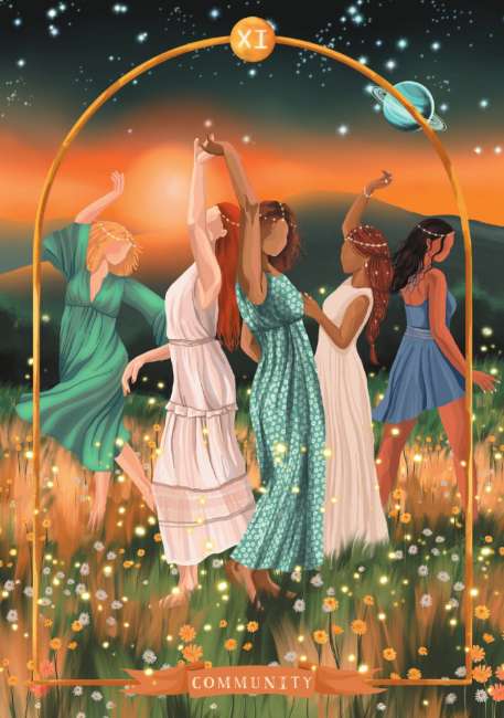 Goddess Astrology Oracle Cards deck by Tarn Ellis featuring astrology and divine feminine symbolism