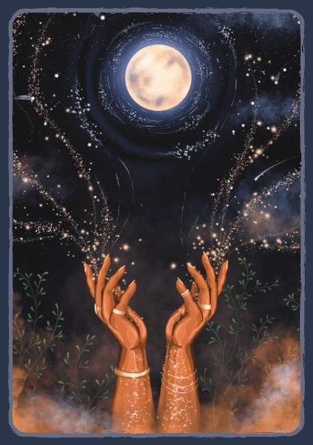 Goddess Astrology Oracle Cards deck by Tarn Ellis featuring astrology and divine feminine symbolism