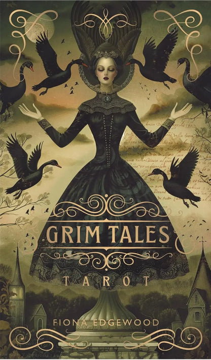 Grim Tales Tarot: 78 Cards and 188-Page Guidebook - Oneness emporium
