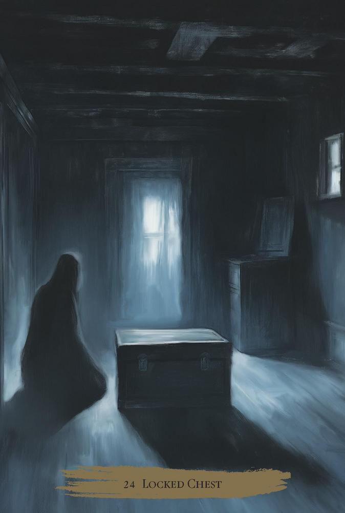 Haunted Cottage Oracle by Sirian Shadow – a 45-card gothic oracle deck with guidebook for shadow work and introspection.