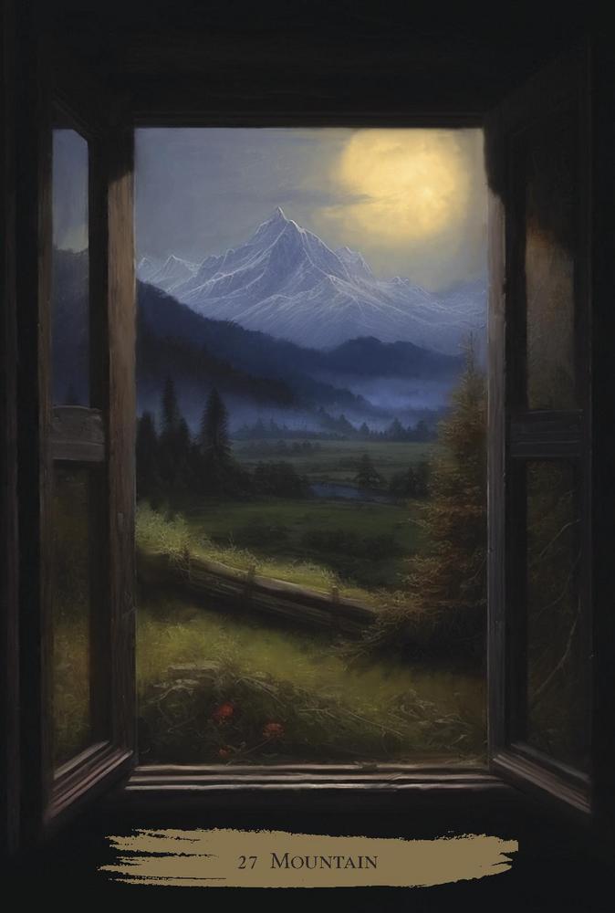 Haunted Cottage Oracle by Sirian Shadow – a 45-card gothic oracle deck with guidebook for shadow work and introspection.