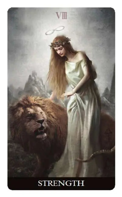 Strength tarot card - Heaven and earth mini deck  Lo Scarabeo - Oneness Emporium