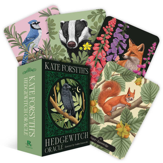 Kate Forsyths Hedgewitch Oracle . A  plant based deck. Published by Rockpool. Available at Oneness Emporium