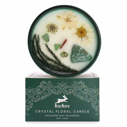 Hop Hare Crystal Magic Flower Candle - The Magician - Oneness emporium