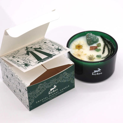 Hop Hare Crystal Magic Flower Candle - The Magician - Oneness emporium