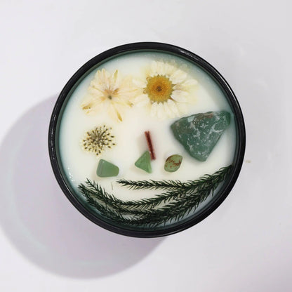 Hop Hare Crystal Magic Flower Candle - The Magician - Oneness emporium