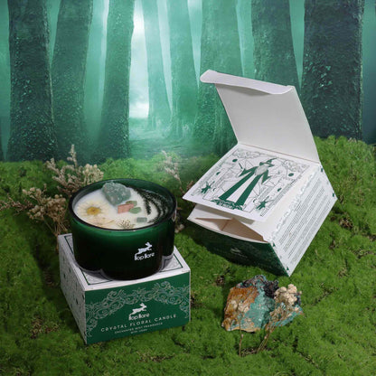 Hop Hare Crystal Magic Flower Candle - The Magician - Oneness emporium