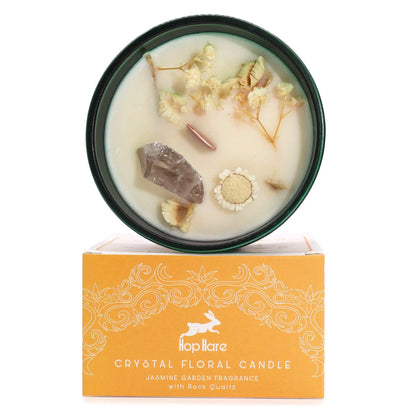 Hop Hare Crystal Magic Flower Candle - The Lion - Oneness emporium