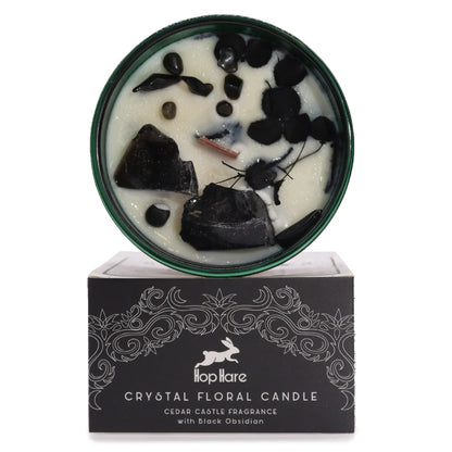 Hop Hare Crystal Magic Flower Candle - The Knight of Swords - Oneness emporium