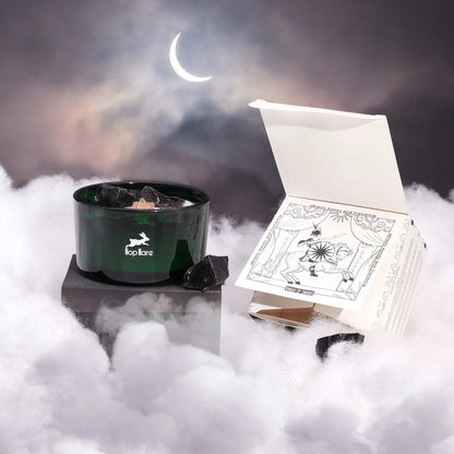 Hop Hare Crystal Magic Flower Candle - The Knight of Swords - Oneness emporium