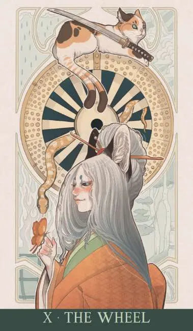 Japanese Art Nouveau Tarot – 78-Card Deck & 128-Page Guidebook Lo Scarabeo